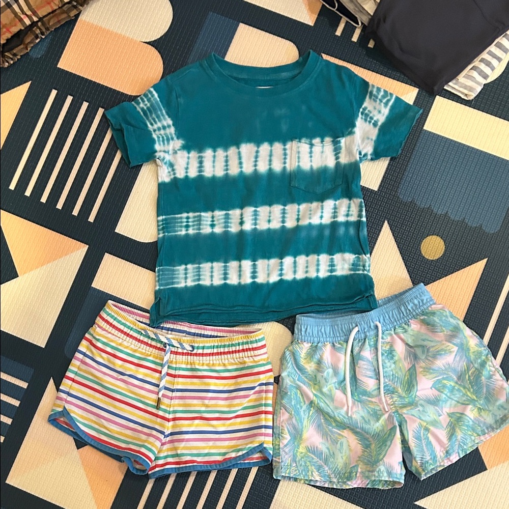 Sovereign Code Teal and White Tie-Dye Shirt 3pc set